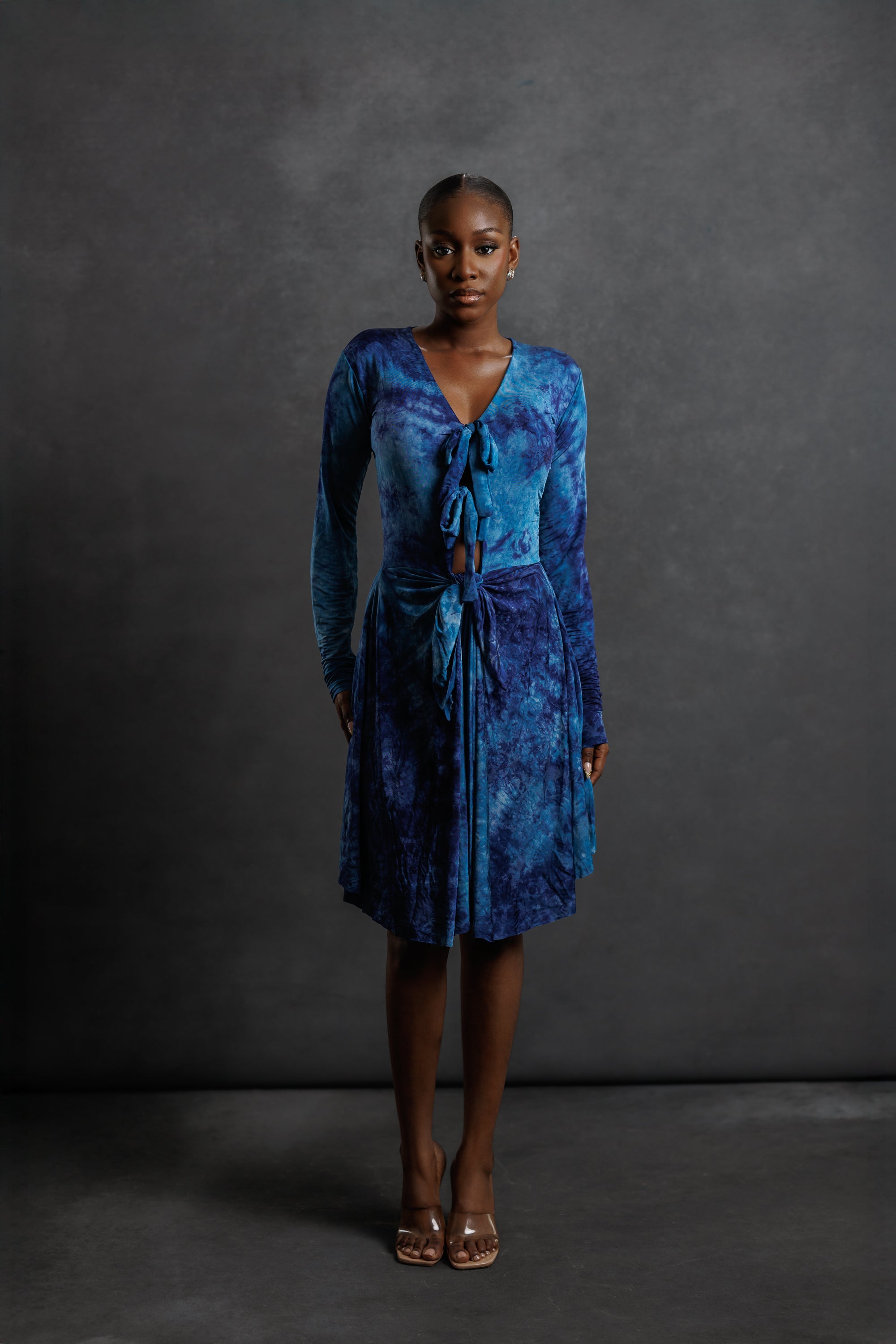 Apinke Tie Dye Mini Dress