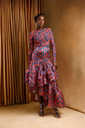 Paprika Ruffle Organza Skirt