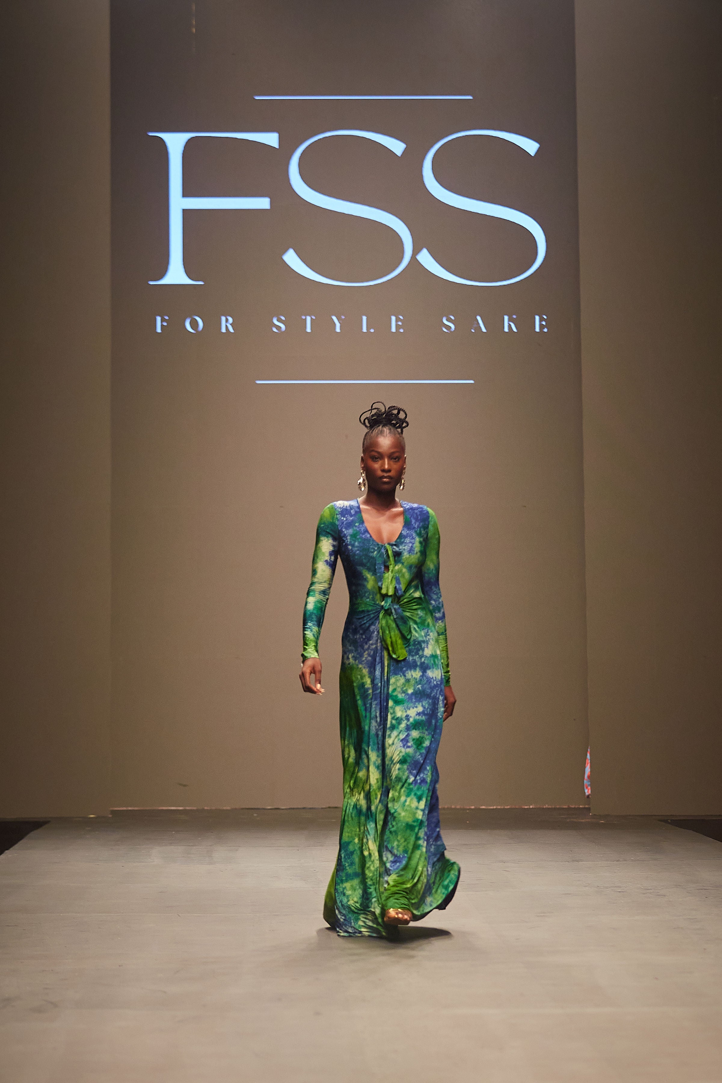 Apinke Tie Dye Maxi Dress