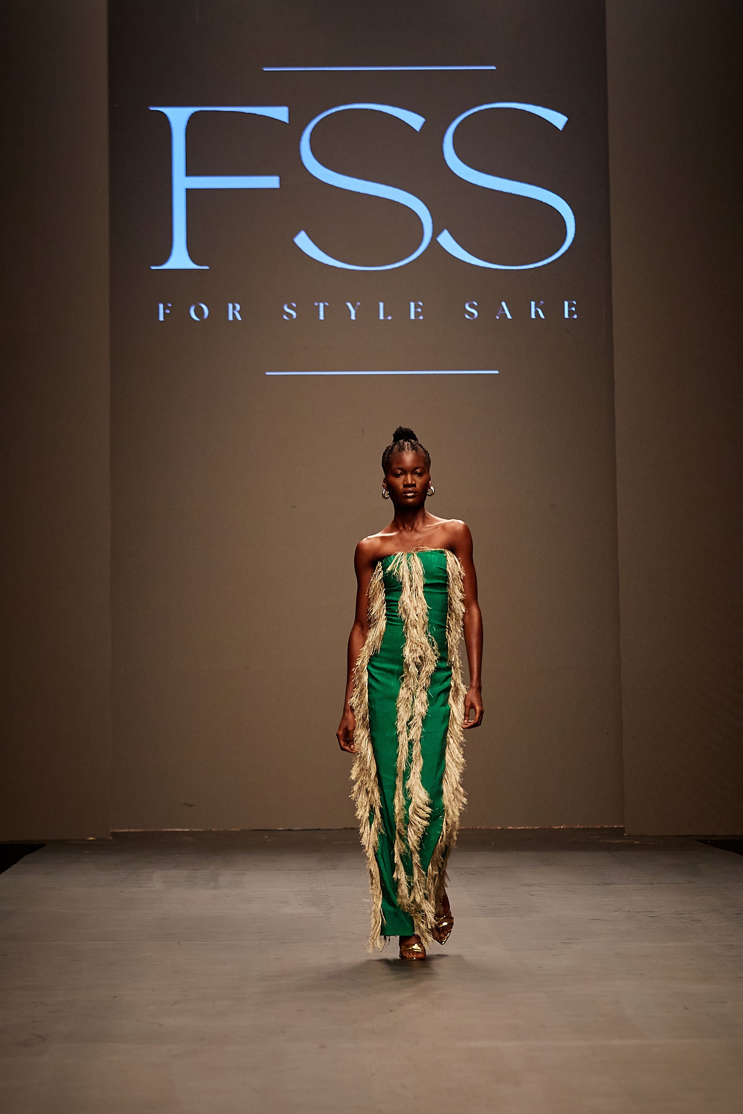 Tejumola Fringe Aso Oke Dress (Pre Order)
